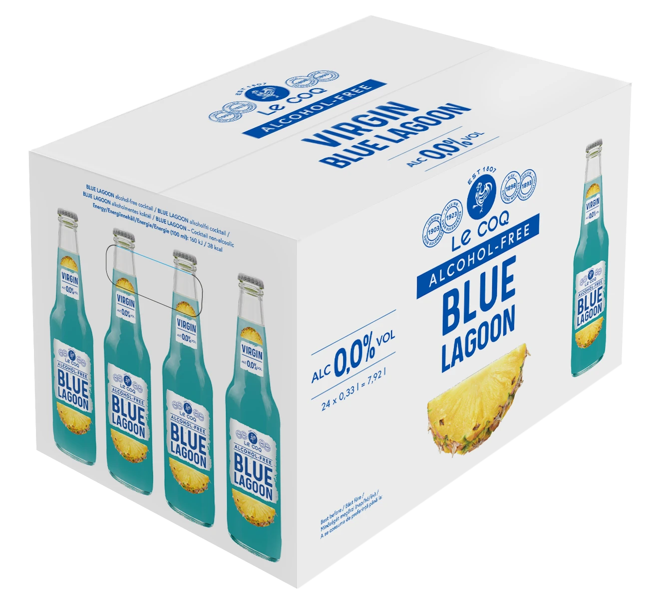 A.Le Coq Bezalkoholni Koktel Blue Lagoon 0.0% 0,33l