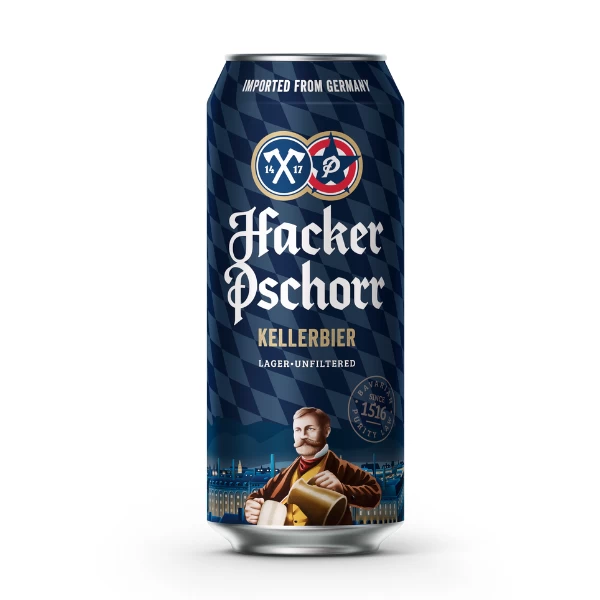 Pivo Hacker-Pschorr Keller 0.5l limenka 