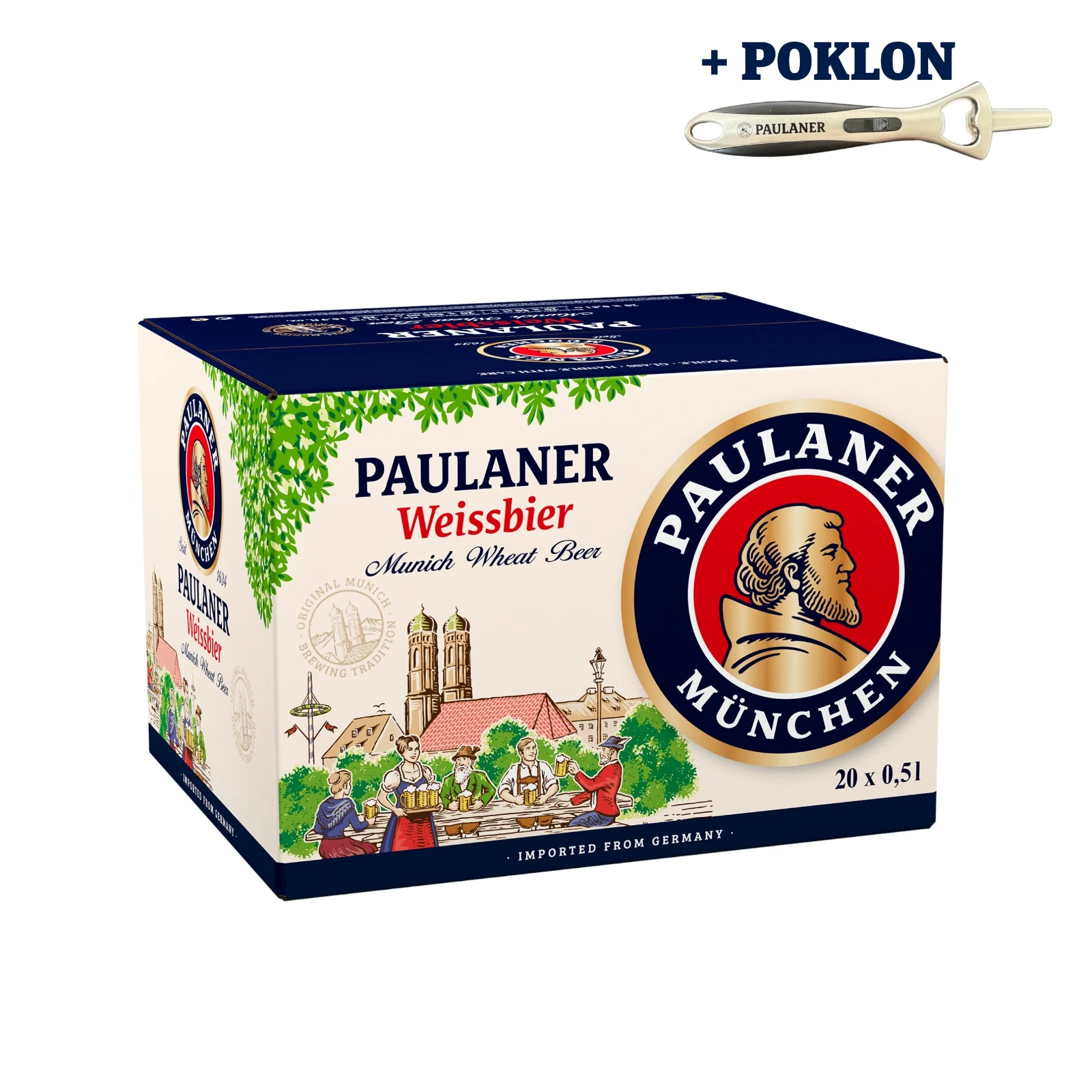Pivo Paulaner Weissbier Pšenično 0.5L Nepovratna boca