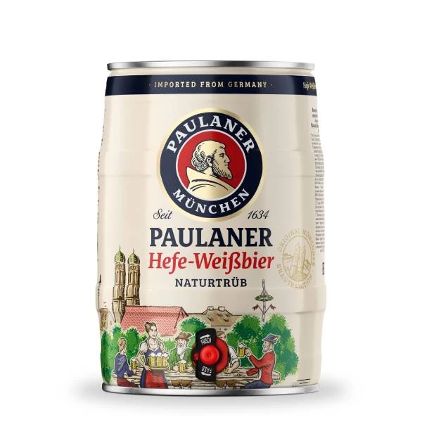Pivo Paulaner Weissbier Pšenično Svijetlo 5l bačva