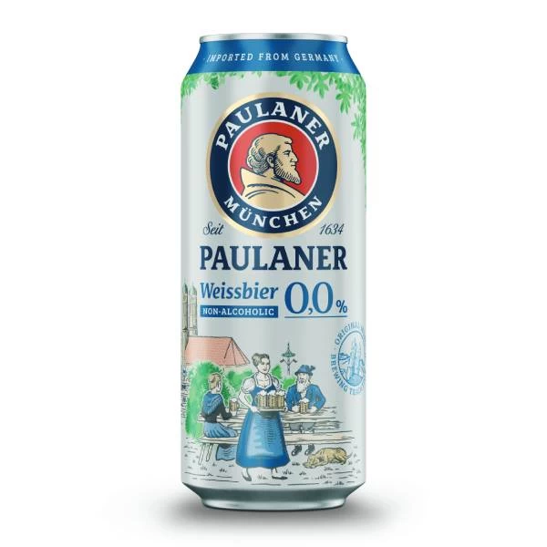 Pivo Paulaner Weissbier Pšenično Bezalkoholno 0.0% 0.5l limenka