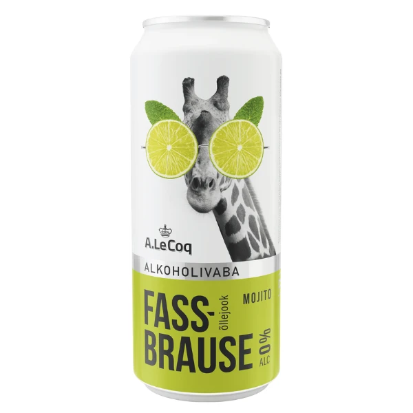A.Le Coq Pivo Bezalkoholno Fassbrause Mojito 0.0% 0,5l limenka