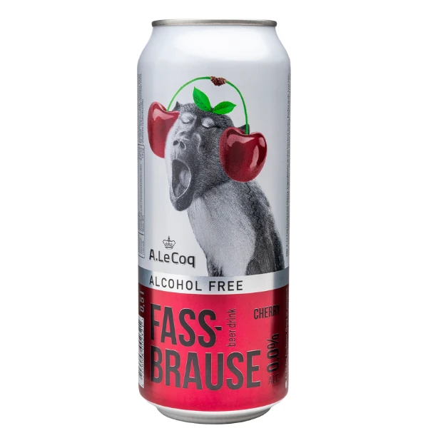 A.Le Coq Pivo Bezalkoholno Fassbrause Višnja 0.0% 0,5l limenka