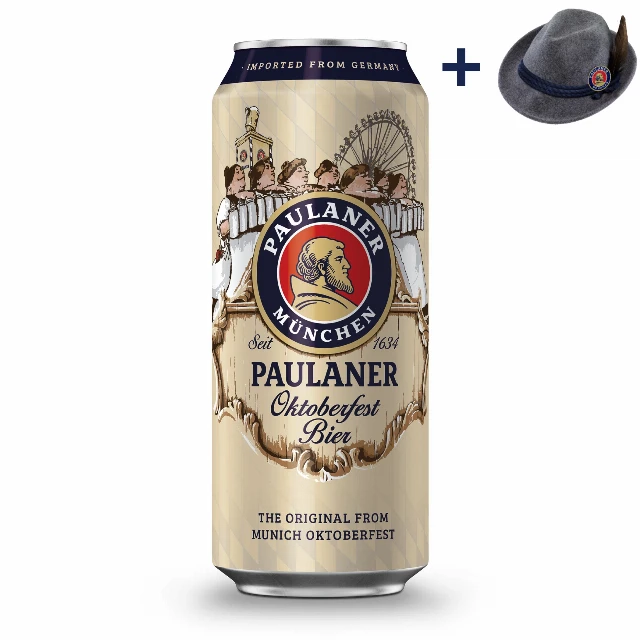 PAULANER OKTOBERFEST 0.5l LIMENKA + POKLON ŠEŠIR