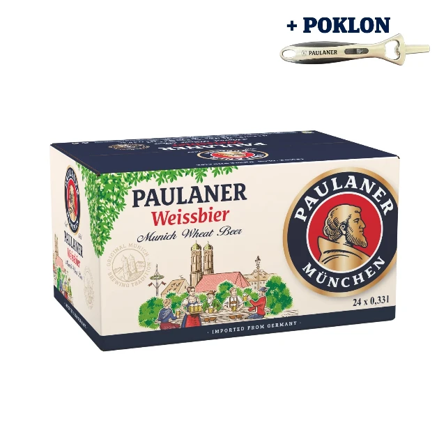 PAULANER PŠENIČNO 0.33l NEPOVRATNA BOCA + POKLON