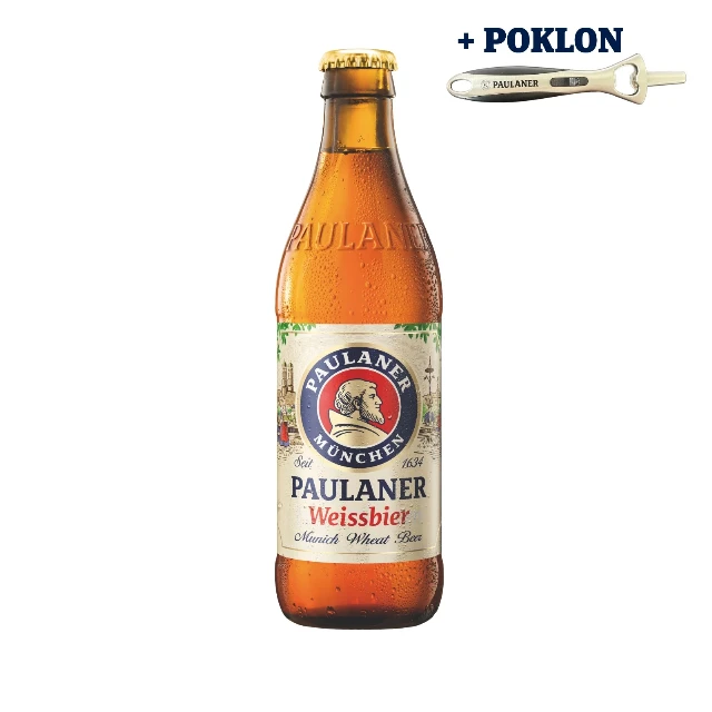 PAULANER PŠENIČNO 0.33l NEPOVRATNA BOCA + POKLON